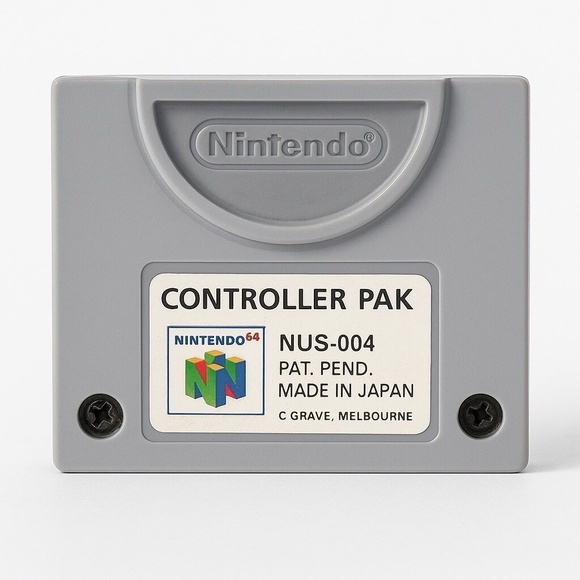 Original N64 Controller Pak (NUS-004), made in Japan. Classic gray design with w - Picture 2 of 3